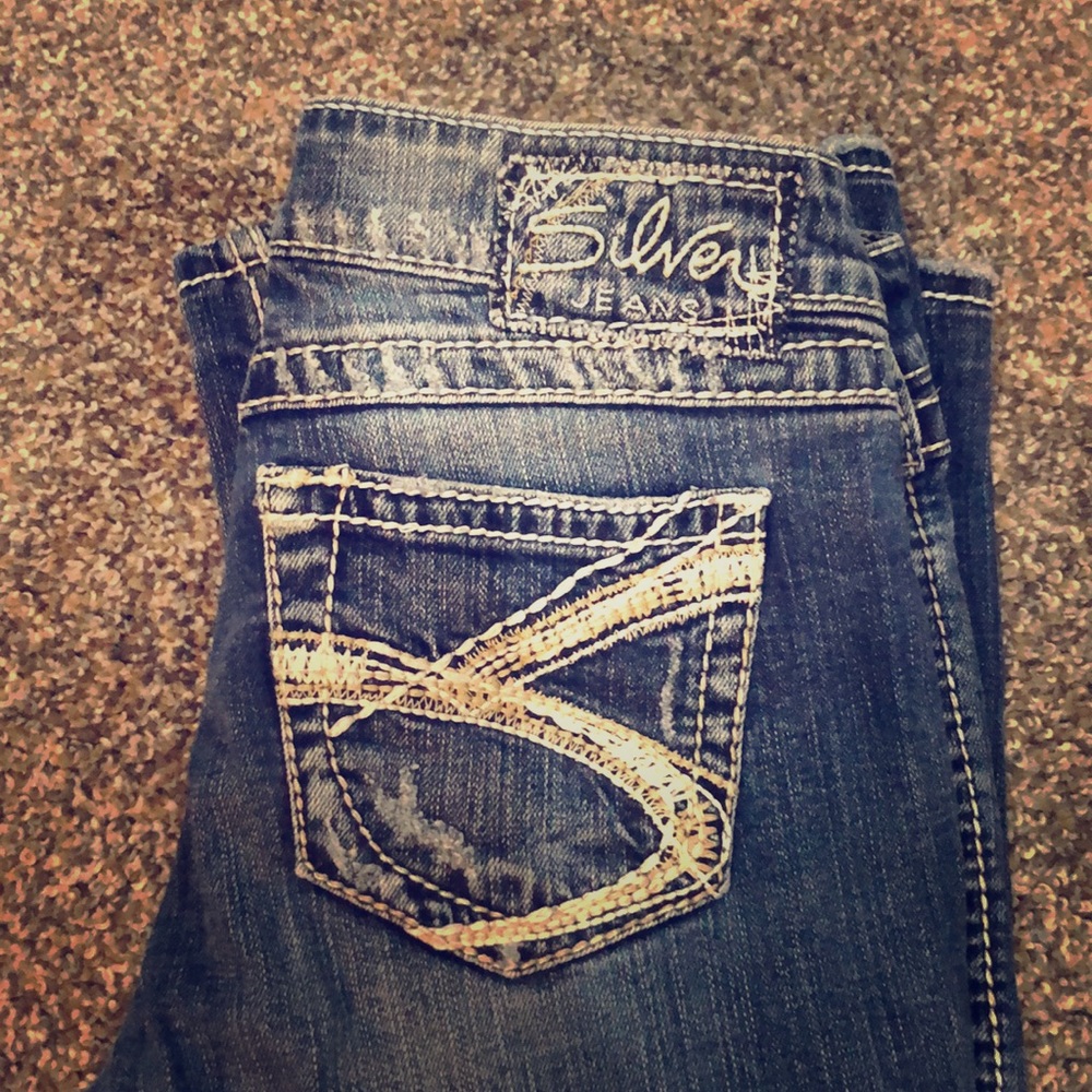 Silver jeans